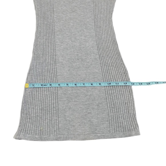 H&M Divided Gray Knit Ribbed Bodycon Tank Dress, Size 8 - Picture 3 of 9